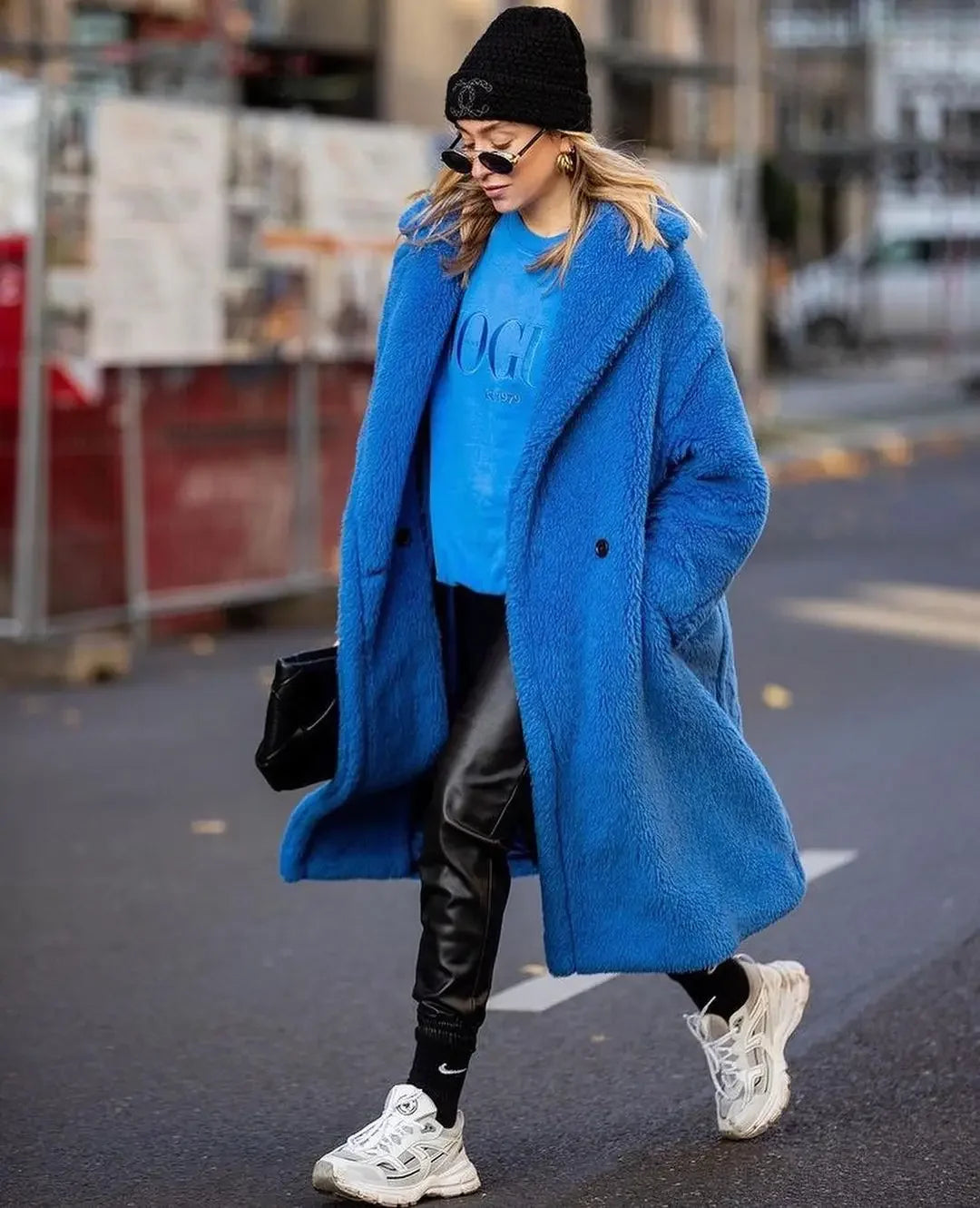 Teddy Bear Coat Lamb Fur Women's Clothing 2024 New Warm Thickened Plush Plush Medium-length Environmentally Friendly Coat Chic